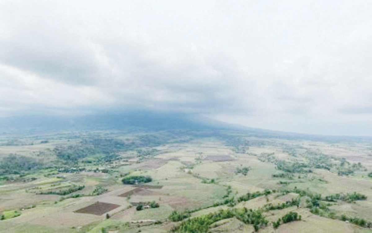 Mt. Kanlaon continues to spew steam on a cloudy Friday, June 7, 2024. The volcano continues degassing such that it emits steam plumes. (Contributed photo)