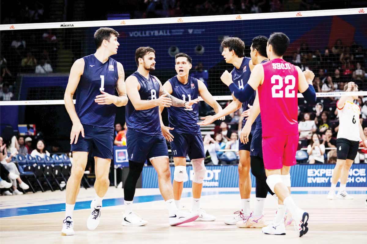 Team USA keeps their playoff bid alive in the 2024 Men's Volleyball Nations League on Saturday, June 22, 2024. (PNVF photo)