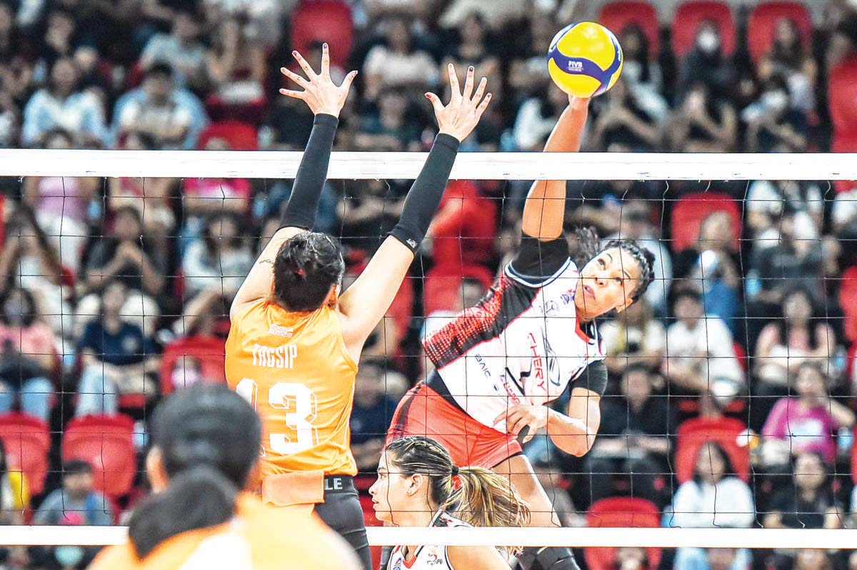 Chery Tiggo import Khat Bell in action during the 2024 Premier Volleyball League Reinforced Conference on Tuesday, July 16, 2024. (PVL Media Bureau photo) 