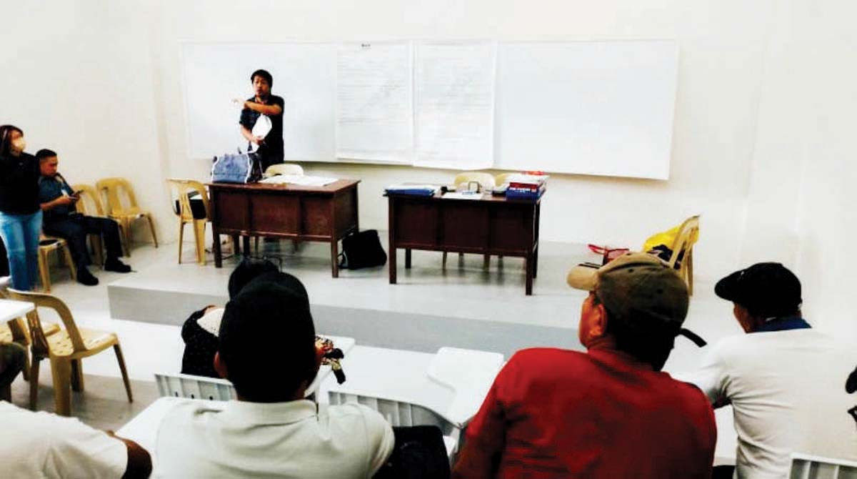 Former rebels from northern Negros Occidental applied with the National Amnesty Commission Program-Bacolod Local Amnesty Board, as the five-day amnesty application event kicked off at the audiovisual room of the Bacolod City College. (PIA photo)