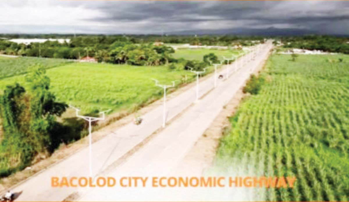 A portion of the more than P7 billion Bacolod-Negros Occidental Economic Highway (BANOCEH) in Bacolod City. “The BANOCEH is, for me, a trailblazing project which will definitely open new growth areas for Bacolod City,” Lone District Representative Greg Gasataya said in his state of the district report on Sunday afternoon, July 7, 2024. (Congressman Greg Gasataya / Facebook video screenshot)