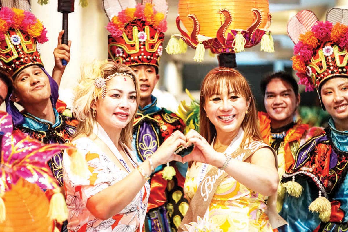 Bacolod City showcases the best of what it can offer to the United States-based delegates and 100 local tourism stakeholders during the Mayor’s Night at the City Government Center lobby on Tuesday, July 23, 2024, as part of the Very Important Pinoy Tour 2024. Bacolod's festivals, such as the Bacolaodiat Festival, the Chicken Inasal Festival and the MassKara Festival, are also highlighted during the event. (Bacolod PIO photo)