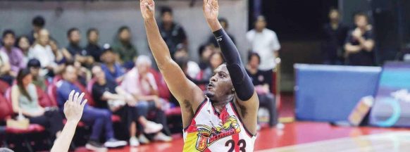 Adams erupts for 50 as Beermen dismantles Blackwater in PBA