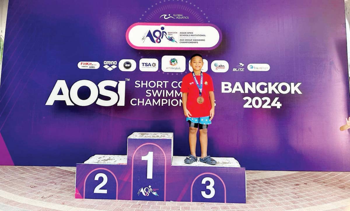 USLS swimmer hailed for bronze medal feat in Thailand