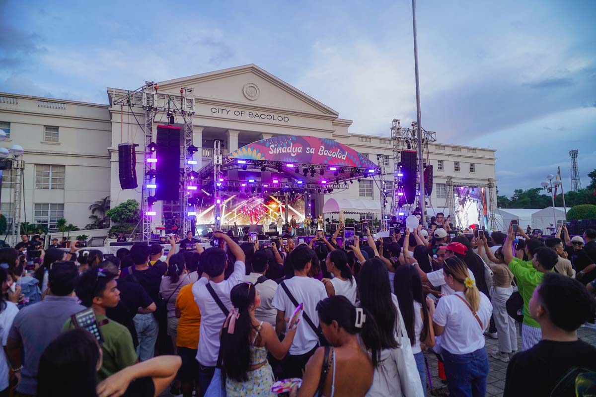 The crowd attending the BingoPlus Day 6: MassKara Music Festival on October 20, 2024 at Bacolod City Government Center