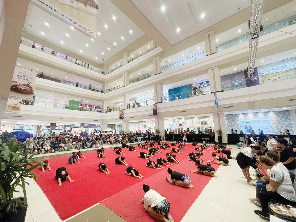 Some gymnasts perform during the Summer Recital Show held recently at a mall in Bacolod City. (MK Gymnastics photo) 