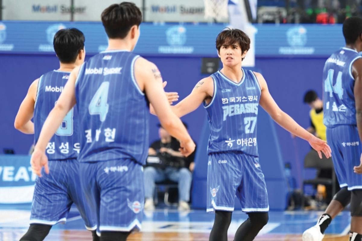 Samjosef Belangel finished the match with 12 points, with eight coming in the fourth quarter, as the Daegu Korea Gas Corporation Pegasus improved to a 6-1 win-loss slate in the Korean Basketball League. (KBL photo)