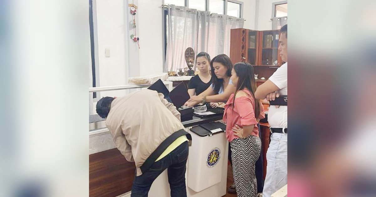 The Commission on Elections personnel supervised the delivery of automated vote-counting machines to the towns and cities in Negros Oriental yesterday, November 29, 2024. These will be used for the roadshow caravan starting on December 2 to educate voters on the new features of the vote-counting machines to be used in the May 2025 elections. (Comelec-NIR photo)