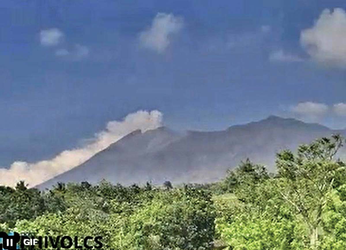 Another ash emission recorded at Kanlaon