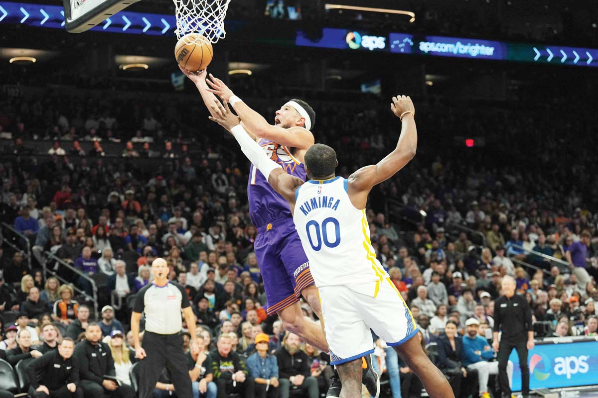 Booker, Suns deal Warriors their third straight loss