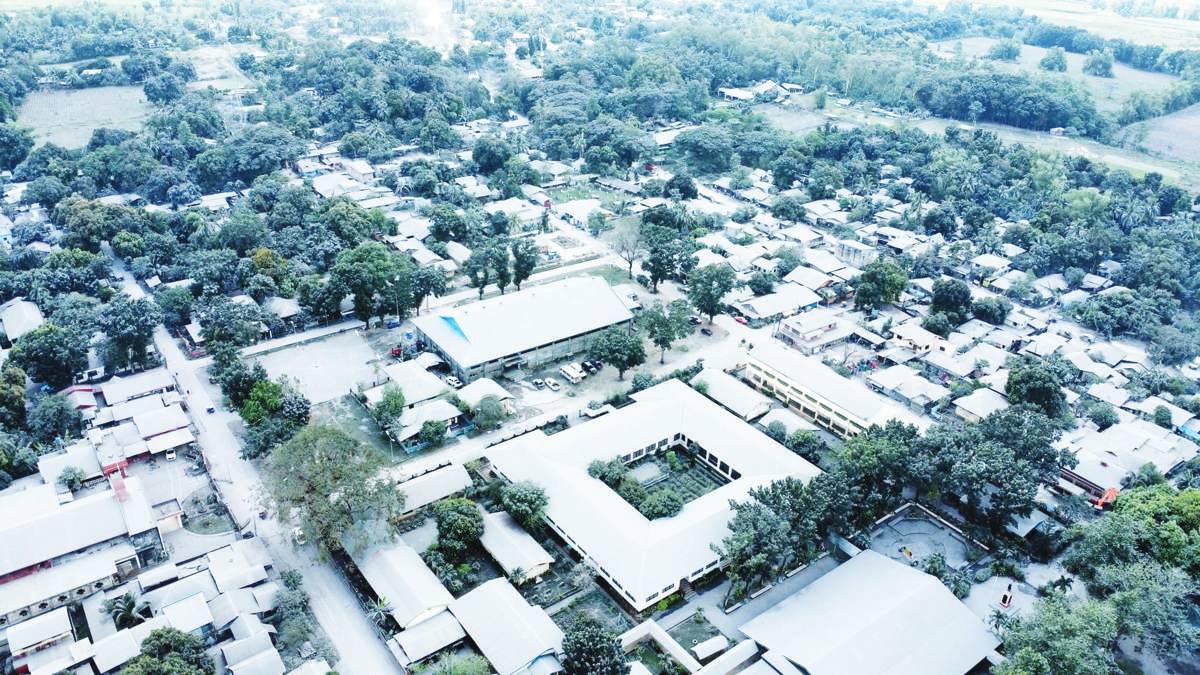 Ash covered the roofs of houses and establishments at Barangay Ma-ao in Negros Occidental’s Bago City following the eruption of Kanlaon Volcano on Monday, December 9, 2024. (XSR Adventures photo) 