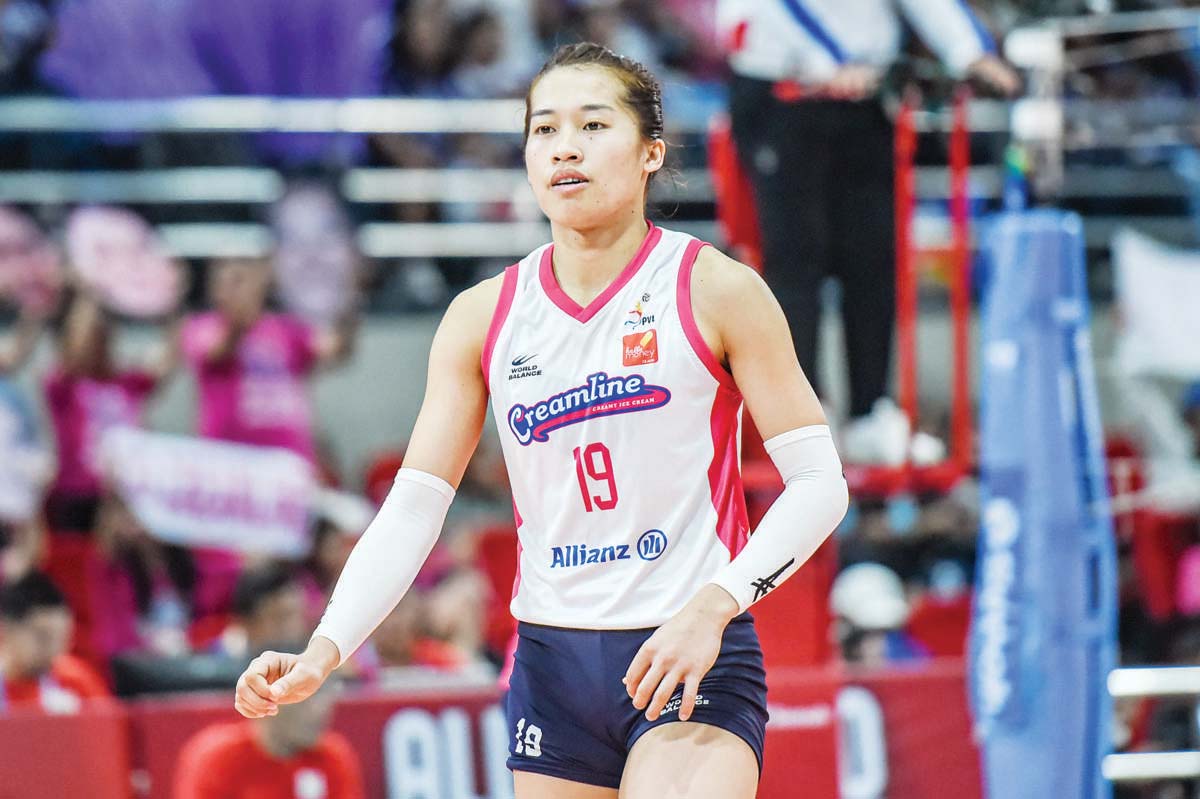 Pons tallies double-double as Creamline edges ZUS