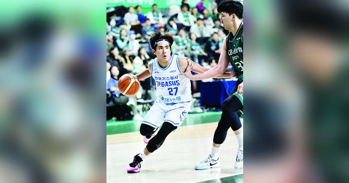 Negrense Samjosef Belangel finished with seven points, to go with two assists and one rebound, as the Daegu Korea Gas Corporation Pegasus dropped to a 16-13 win-loss slate in the Korean Basketball League. (KBL photo)