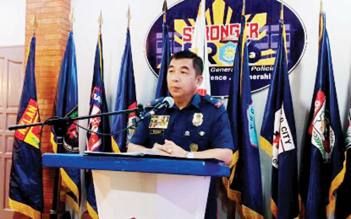 Brigadier General Jack Wanky, director of the Police Regional Office in Western Visayas, alerts the public about the start of the election period on January 12, 2025, during a press conference. Wanky said there would be intensified checkpoints and enforcement of the gun ban. (PNA photo) 