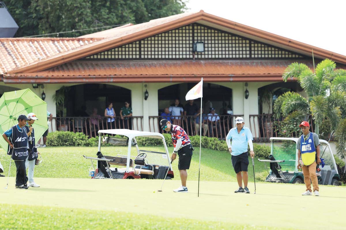 Golfers in action at the PAL Interclub in the Negros Occidental Golf and Country Club on Tuesday, February 11, 2025. (Aguinaldo CAGC photo)