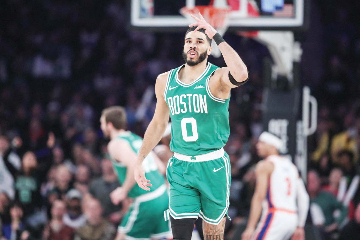 Tatum, Celtics explode in 2nd half, rout Knicks