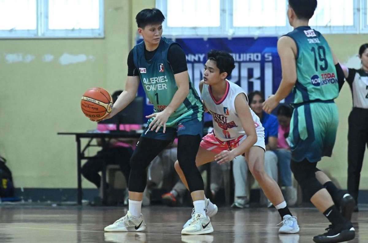 Ambie Almazan of the Galeries Tower in action against PSP in the 2025 WMPBL invitational tournament. (Handout)