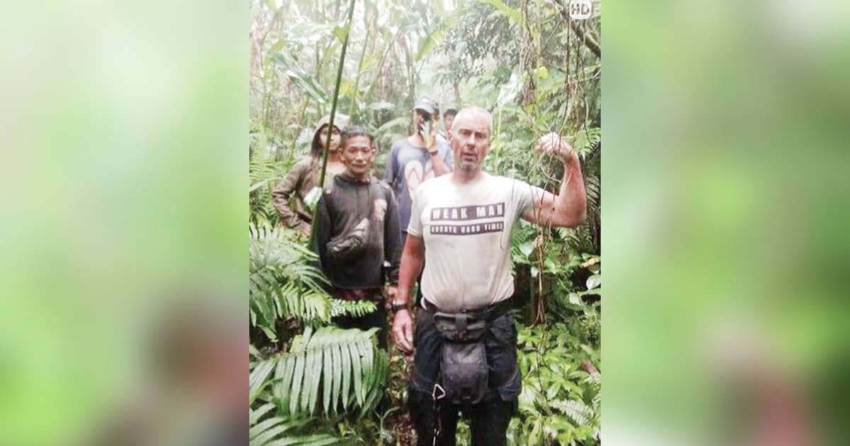 Two missing foreign nationals were rescued following their hiking trail in the Balinsasayao Twin Lakes Natural Park in Negros Oriental yesterday, March 21, 2025. (Negros Oriental Police Provincial Office photo)