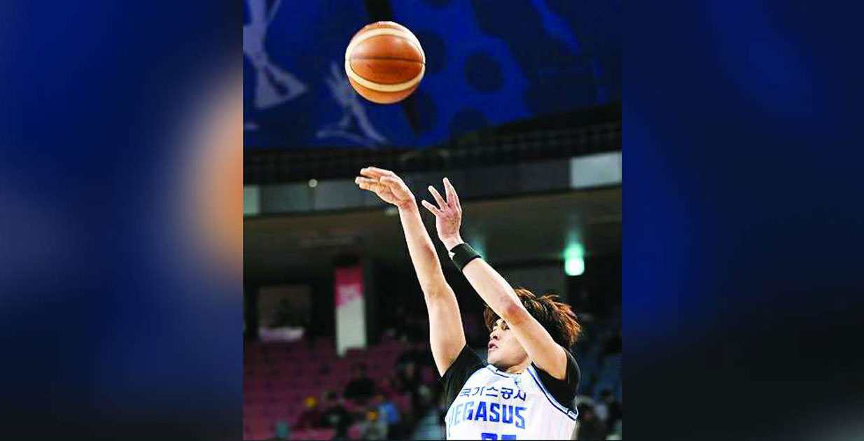 Negrense Samjosef Belangel finished with 10 points and six rebounds as the Daegu Korea Gas Corporation Pegasus improved to a 24-21 record in the Korean Basketball League. (Cheon Jeong-Hwan / Naver Sports photo)