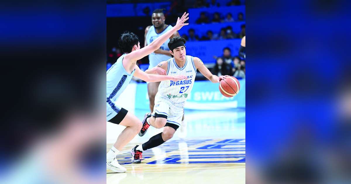 Negrense Samjosef Belangel finished with 19 points to go with eight assists, two rebounds and two steals as the Daegu Korea Gas Corporation Pegasus notched their second straight win to improve to a 22-18 win-loss slate. (KBL photo)