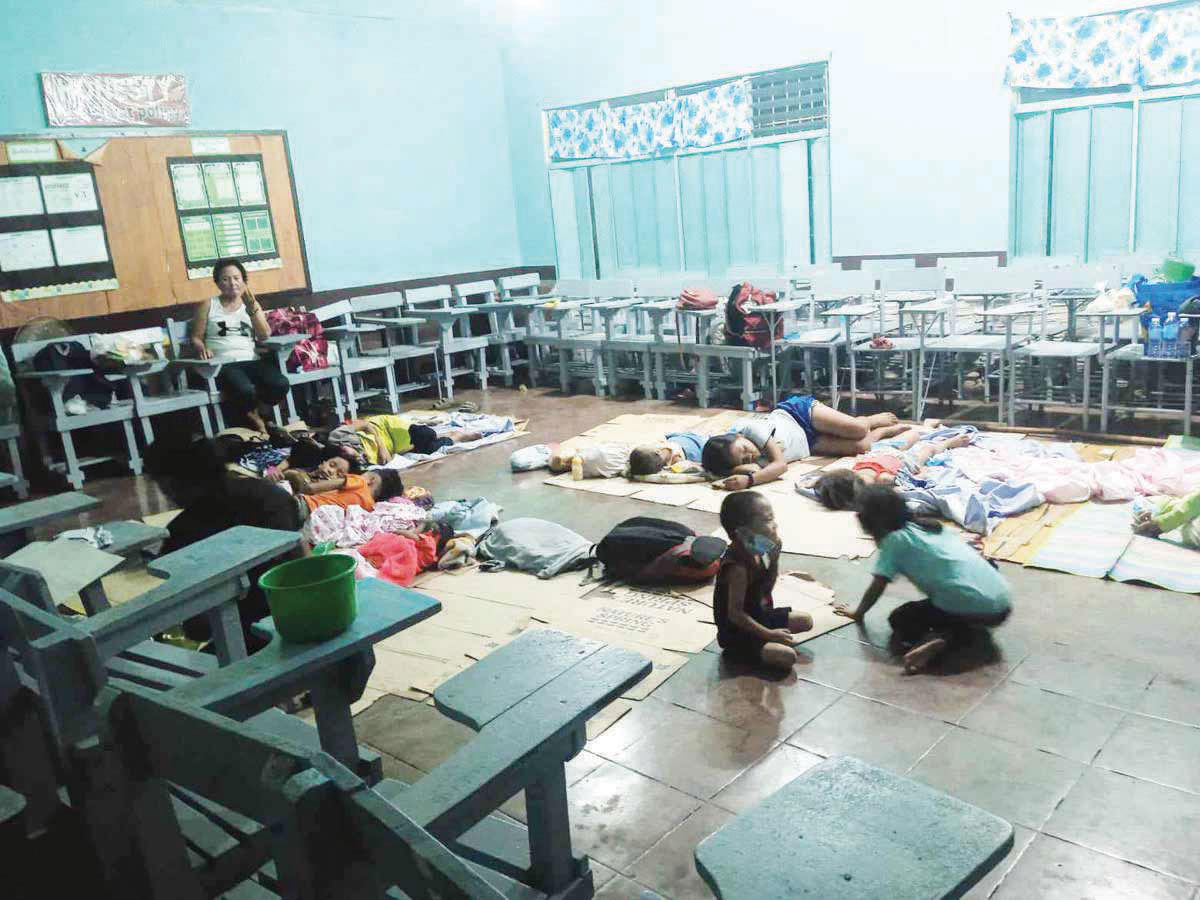 Eleven schools were converted as evacuation centers following the Kanlaon Volcano eruption, affecting a total of 11,177 students and 441 teaching personnel, the Department of Education says. (Bombo Radyo Bacolod / File photo) 