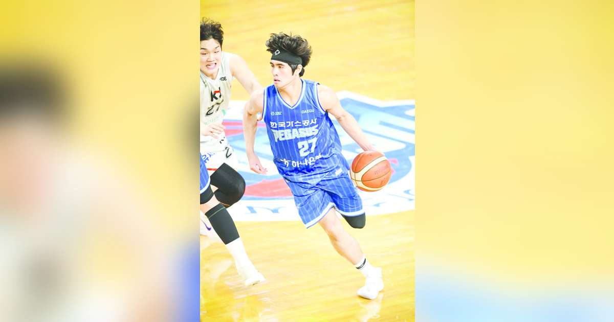 Negrense Samjosef Belangel ignited in the last two quarters to end up with a team-high of 19 points as the Daegu Korea Gas Corporation Pegasus tied the best-of-five final series at 2-2. (KBL photo)