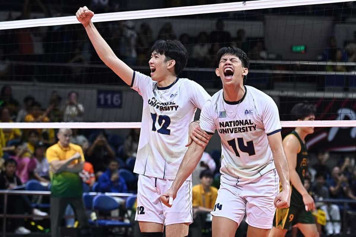 Negrense Leo Ordiales and the National University Bulldogs kept their five-peat bid in the UAAP men's volleyball tournament alive. (UAAP photo)