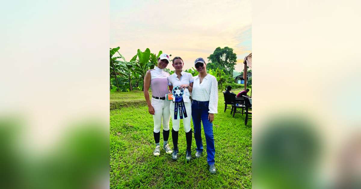 Negrense Sophia Begre-Lacson finished in eighth place among 39 riders in the 0.95- to 1.05-meter category of the national showjumping competition held recently in Indonesia. (Contributed photo)