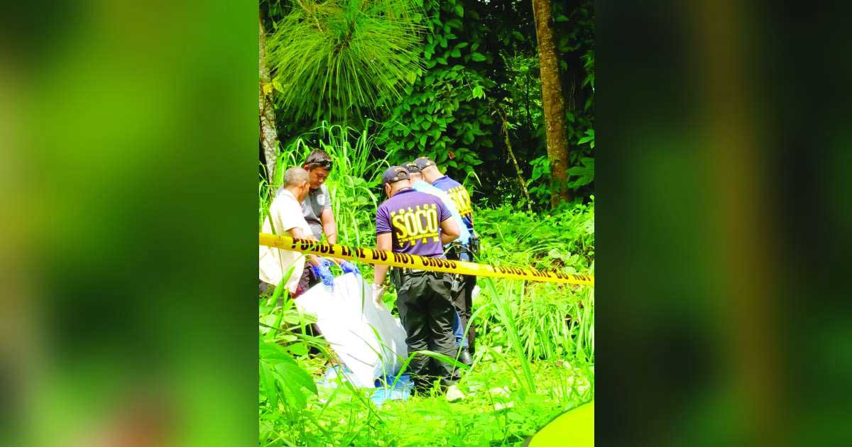 A man's body was found in a grassy vacant lot near the barangay road at Purok Yap in Bacolod City’s Barangay Alangilan yesterday morning, June 9, 2025. (Brigada News FM Bacolod photo)