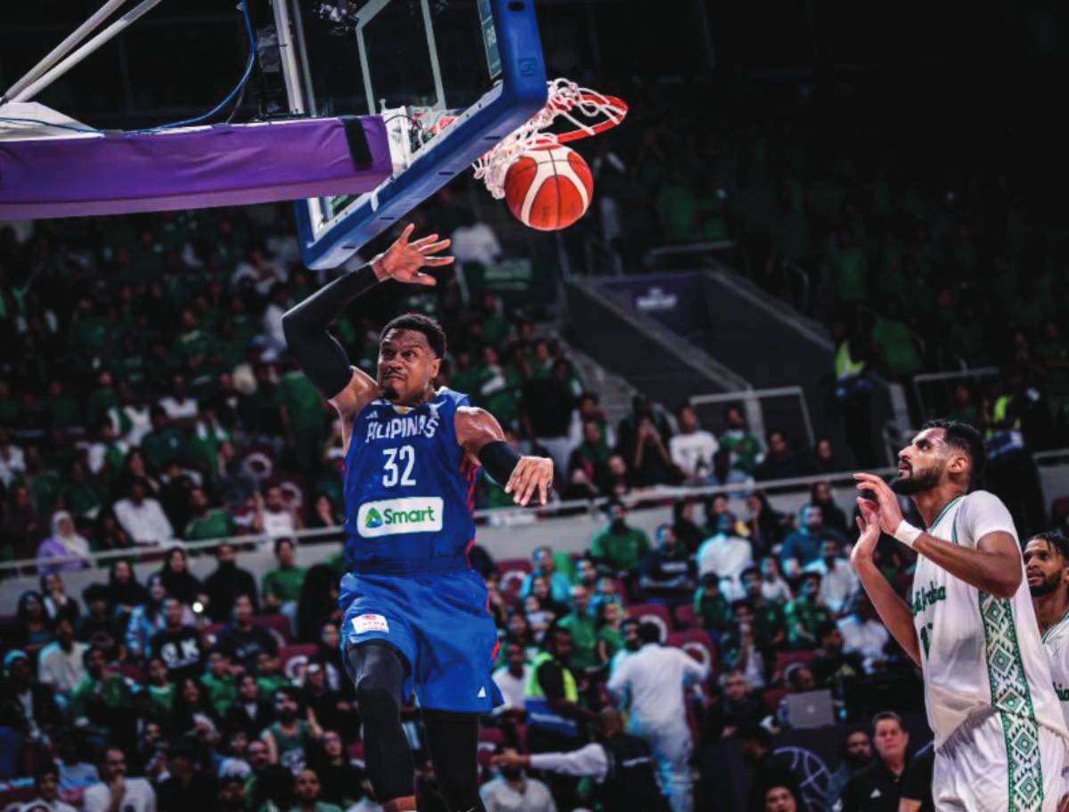 Justin Brownlee has again put Gilas Pilipinas on his back and finished with 29 points — three of which came via a game-tying triple before regulation ended — on top of his five assists, four rebounds and a block in the 2025 FIBA Asia Cup. (FIBA photo)