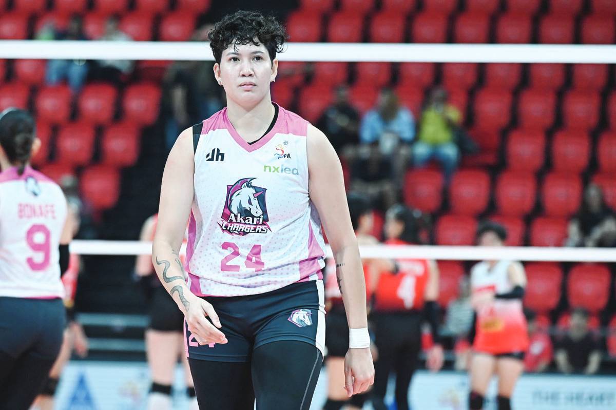 Negrense Christine Joy Soyud led the Akari Power Chargers' offense in their loss to the Cignal HD Spikers. (PVL photo)