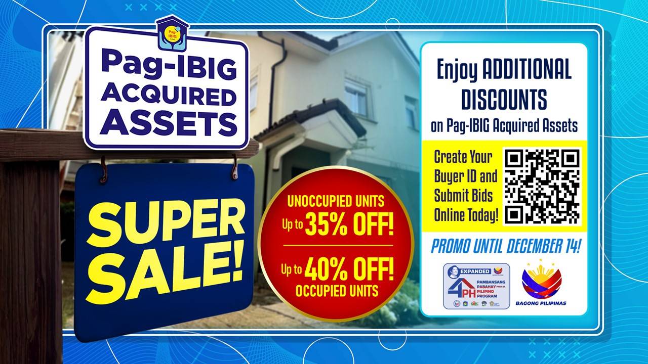Pag-IBIG Fund Launches Super Sale, Offers Up to 40% Discount on Acquired Assets