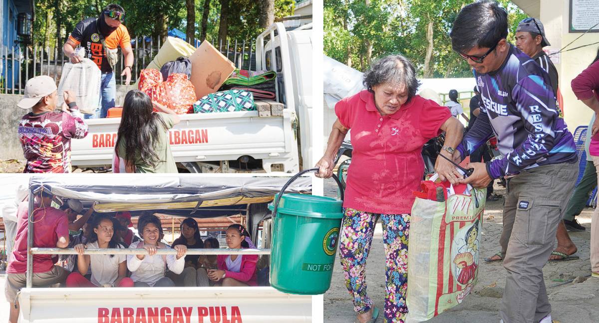 A total of 590 displaced families, or around 1,400 individuals, in Negros Oriental’s Canlaon City were granted clearance to return to their homes as authorities eased evacuation orders following the downgrade of Kanlaon Volcano’s status to Alert Level 2. However, 45 families, or 147 individuals, whose homes are located within the four-kilometer permanent danger zone remain in evacuation shelters as a safety measure. (Canlaon City LDRRMC / Facebook photos)
