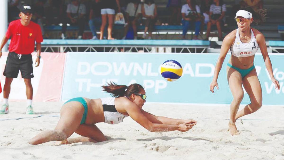 Beach volleyball standouts Divine Yanson and Abriel Rouge Alvero will banner Bacolod City’s campaign in the 1st Mayor Raisa S. Treñas International Women’s Beach Volleyball Tournament in Iloilo City from August 23 to 24, 2025. (spin.ph / File photo) 