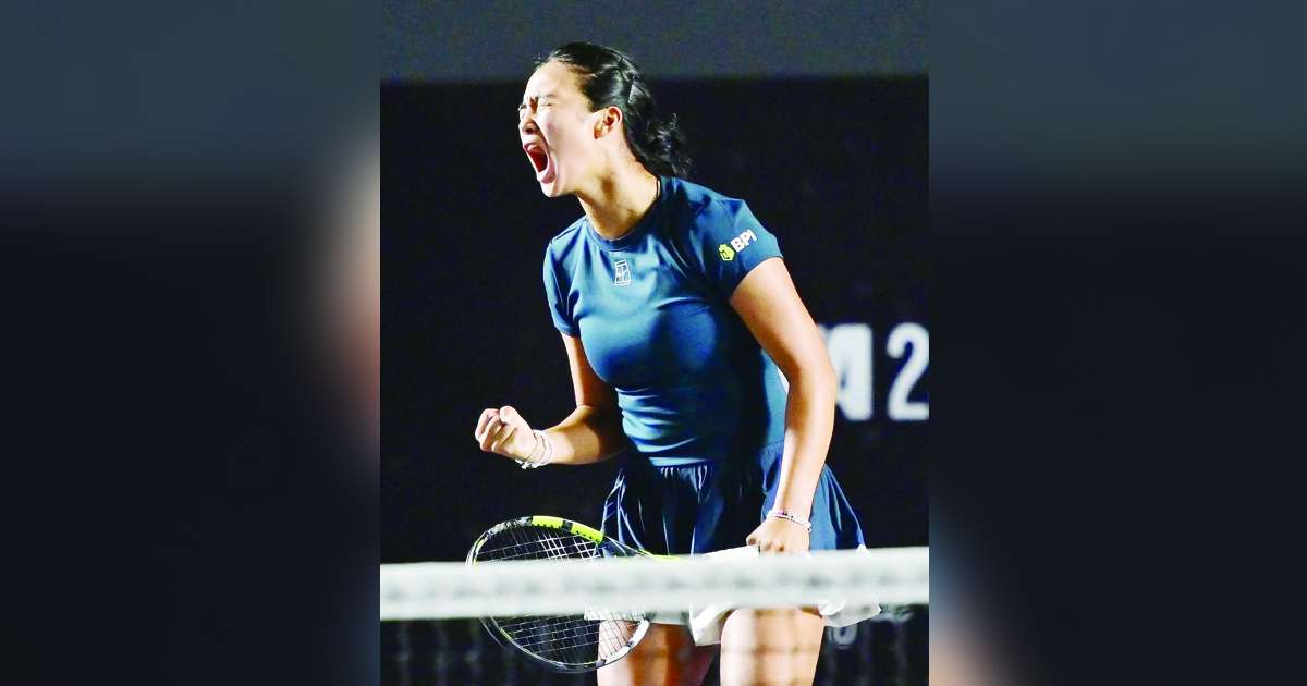Filipina tennis star Eala showcased her composure by erasing two break points in the opening game, firing back-to-back return winners on Argentinian Julia Riera’s second serve for a 1-0 edge.