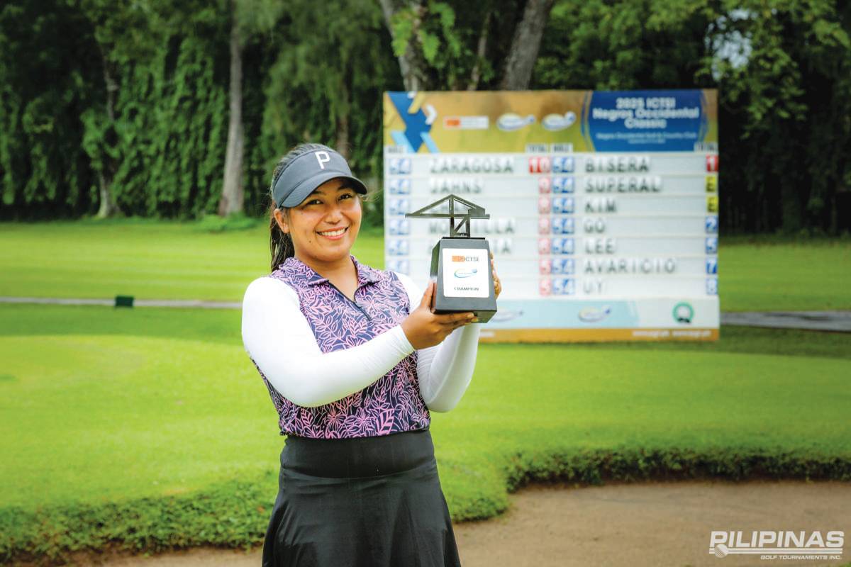 Florence Bisera closed the ICTSI Negros Occidental Classic strong, finishing with a 209 total in the 54-hole event and clinching her third career title nearly a year after her Match Play Championship win at The Country Club. (ICTSI photo)