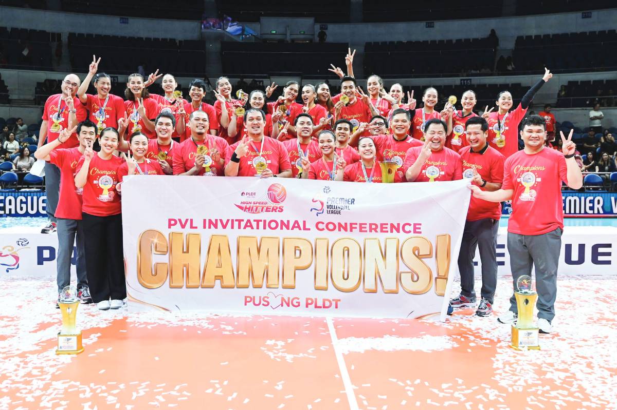 The PLDT High Speed Hitters claimed their second straight title following their tournament sweep of the previous PVL On Tour. (PVL photo) 