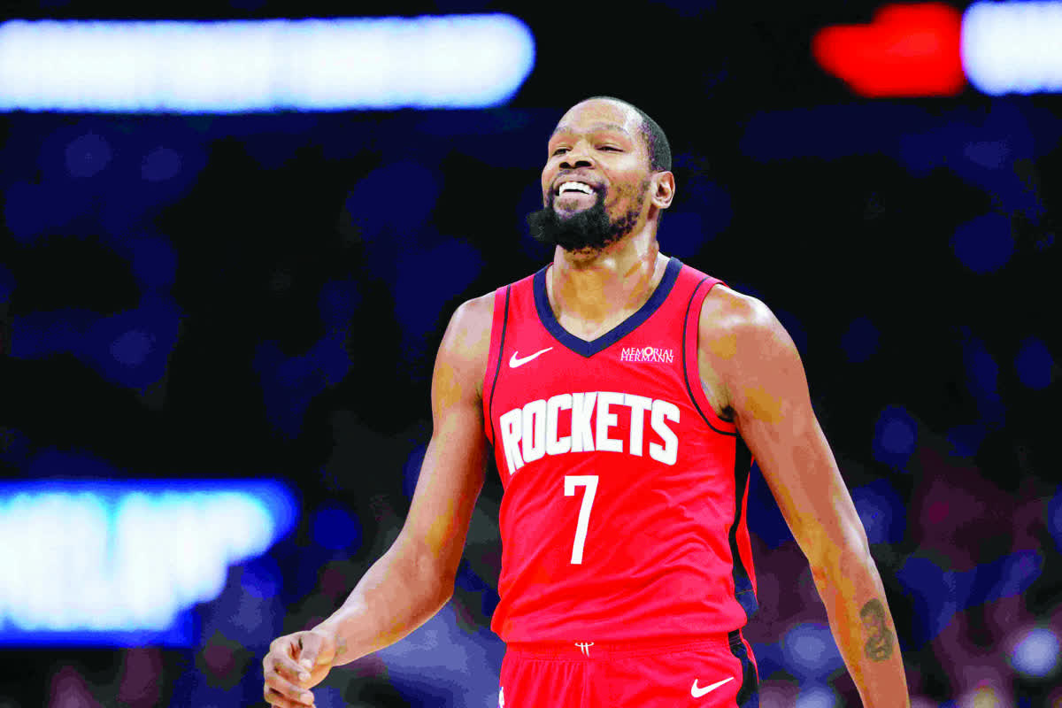 HOUSTON ROCKETS FORWARD KEVIN DURANT (Alonzo Adams / Imagn Images)