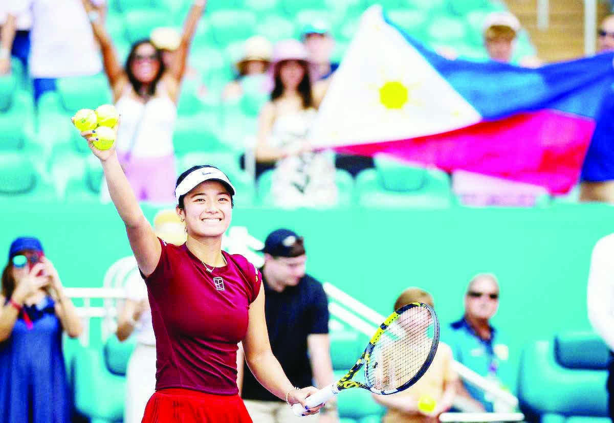 Negrense Alexandra "Alex" Eala emerged as one of the biggest breakthroughs in Philippine sports this 2025. (Getty Images)