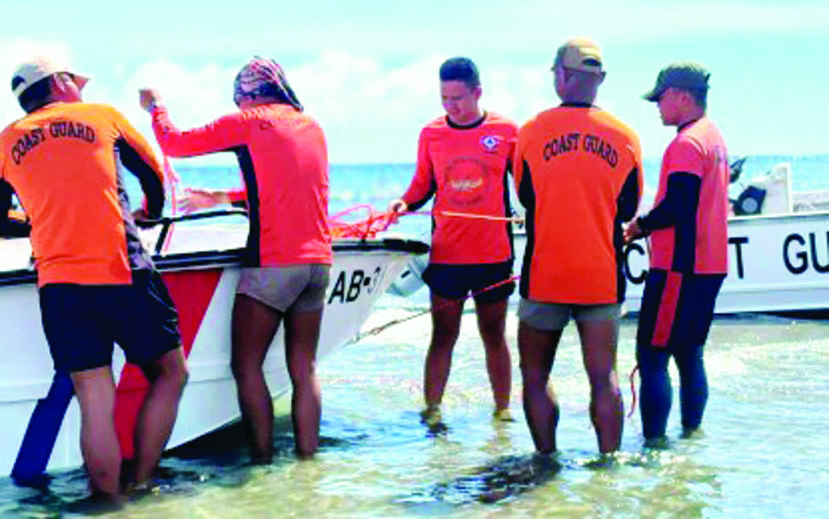 Personnel from the Coast Guard Station in Negros Oriental test three refurbished aluminum boats on Friday, December 12, 2025. The new floating assets are expected to boost maritime security and disaster response in the province. (Coast Guard Station - Negros Oriental photo)