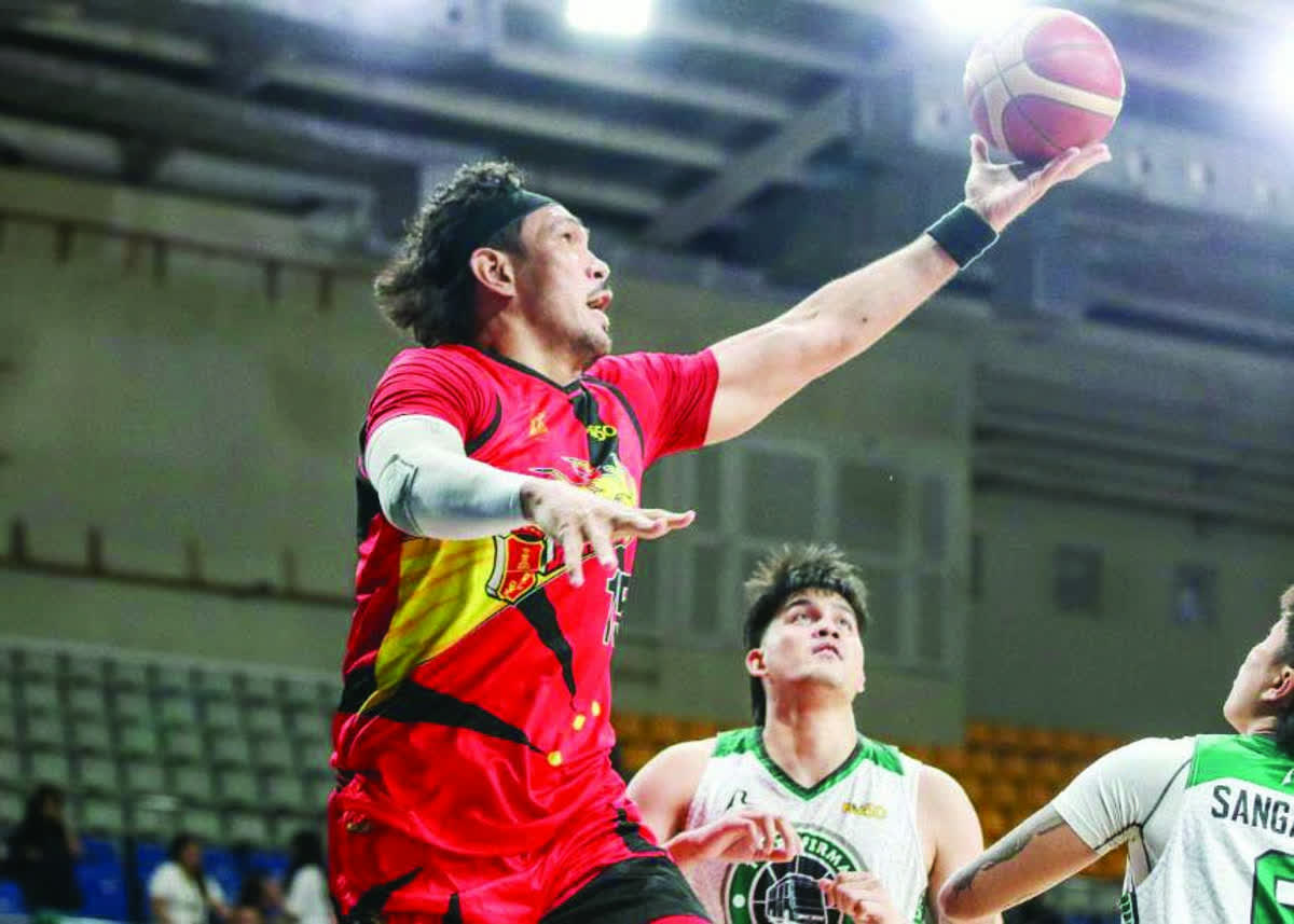 San Miguel Beermen's June Mar Fajardo in action against the Terrafirma Dyip in the PBA Season 50 Philippine Cup on December 17, 2025. (PBA Media photo)