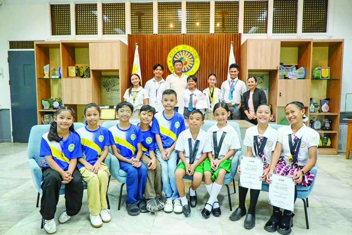 Young dancers from Negros Occidental’s San Carlos City who recently participated in the 3rd JJ Open Latin Dancesport Championship. (Contributed photo)