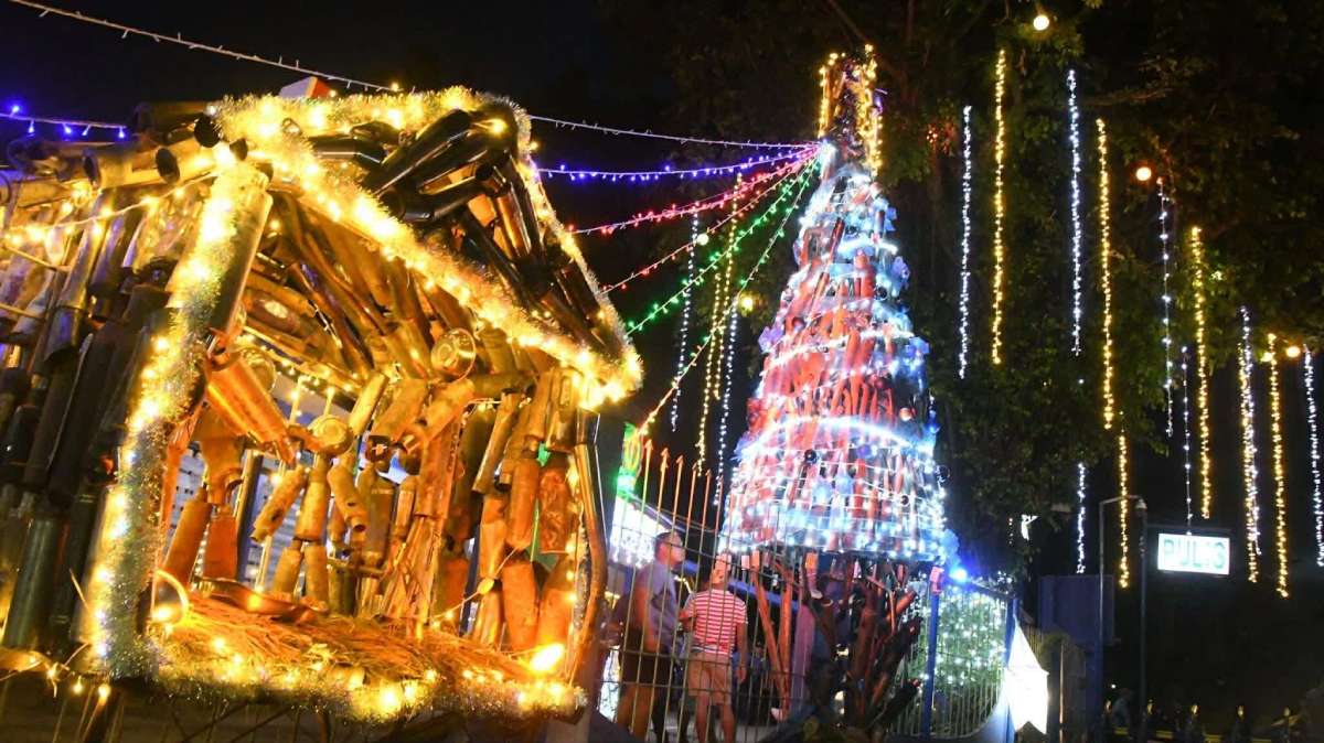 Peace is in the mufflers: Sagay police turn confiscated mufflers into a message of peace 