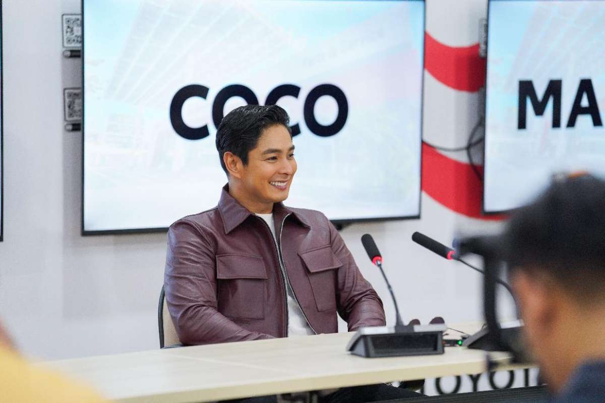 Coco Martin answers questions from the media 