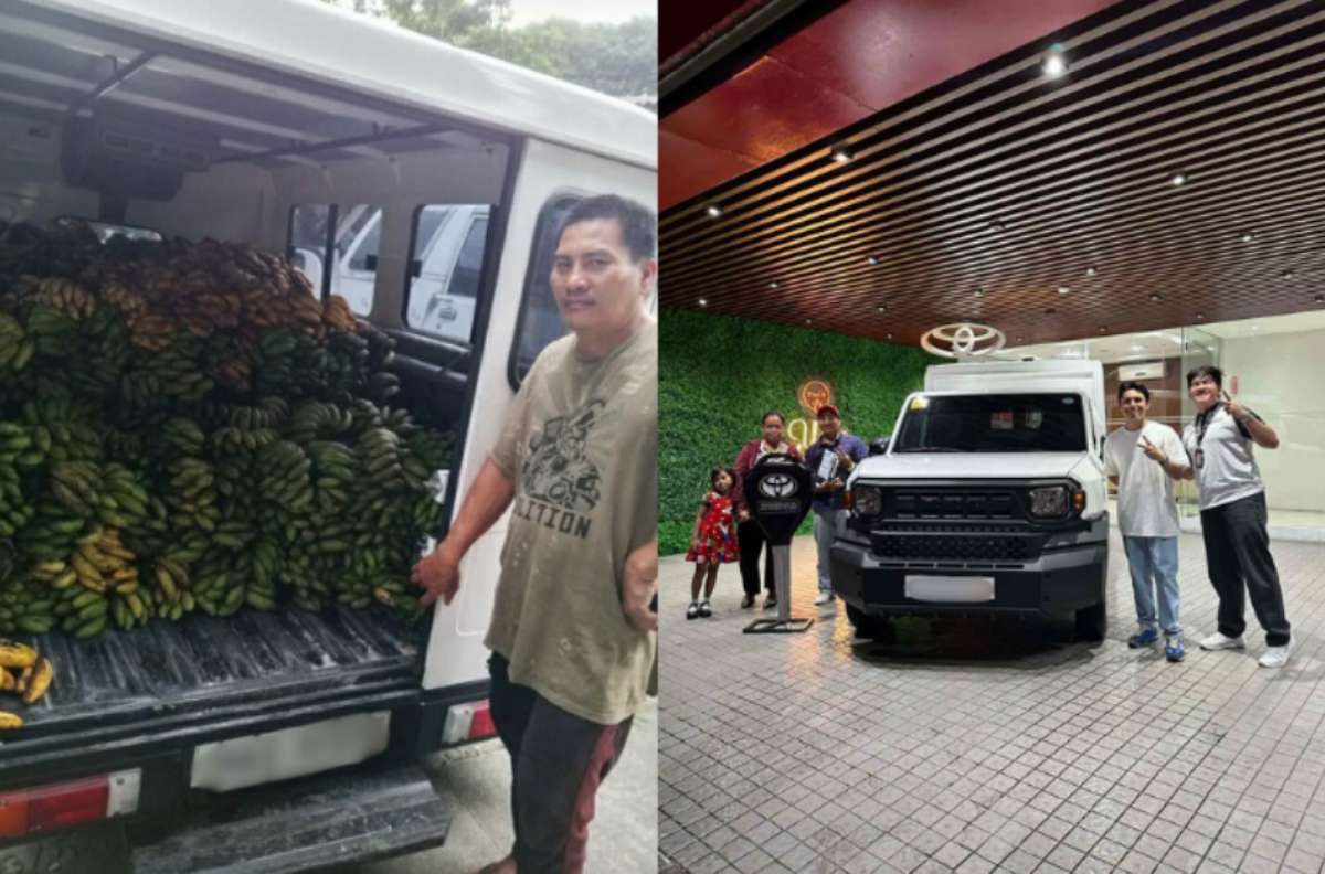 Domingo Delizo with his Toyota Tamaraw Utility Van 