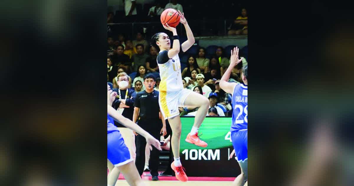 Negrense guard Kent Jane Pastrana credited the University of Santo Tomas for providing her a sense of belonging, describing the university as a place where she felt at home both on and off the court. (UAAP photo)