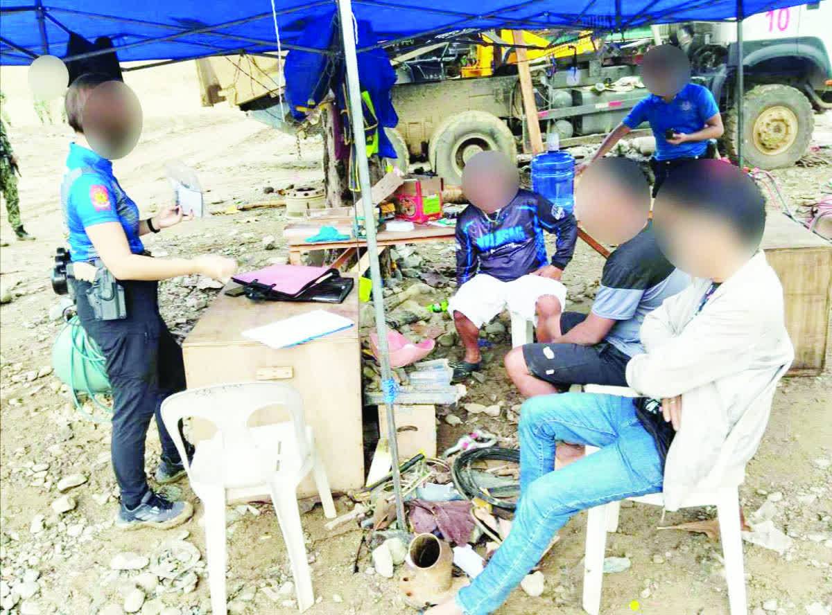 9 held over illegal mining