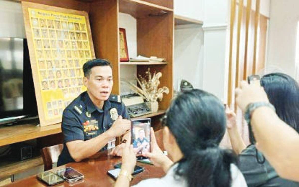 Jail Chief Supt. Rodolfo Denaga, regional director of the Bureau of Fire Protection - Negros Island Region, discusses the activities for the observance of the 2026 Fire Prevention Month in March during a press conference held at Negros Press Club office in Bacolod City yesterday, February 19, 2026. This year’s campaign will focus on programs and projects for the youth, such as the Fire Square Road Show and the “Bumbero sa Paaralan,” he said. (BFP-NIR photo)