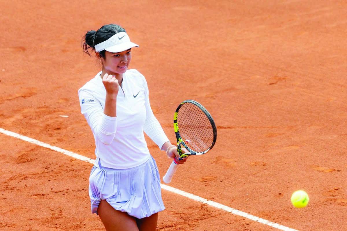 Negrense tennis standout Alexandra Eala was leading 6-4, 0-1 when her opponent, Hailey Baptiste, was forced to stop due to an abdomen injury, sending the Filipina through to the next stage of the match. (Facebook photo)