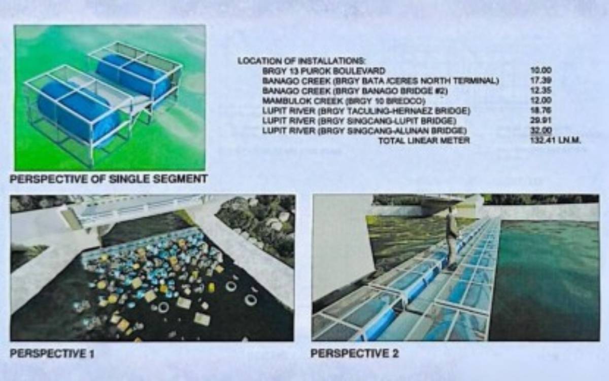 Bacolod to place trash traps, flood warning markers in waterways